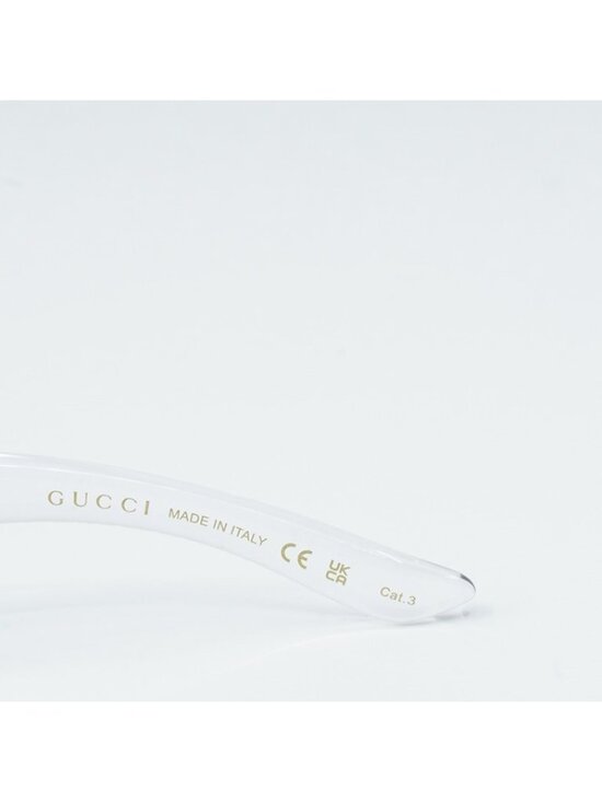 Gucci GG1492S 004 Sunglasses Crystal Rectangle Frame, Grey Lenses main image 5